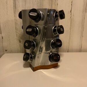 Vintage Nambe Twisted Spice Rack
